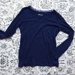 Long Sleeve Blue Top • Sleepwear